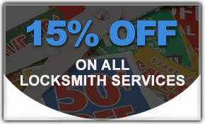 15% off on all locksmith services